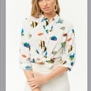 Fish Chiffon Shirt